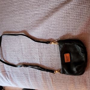 Marc Jacobs Cross Body Bag, black and gold